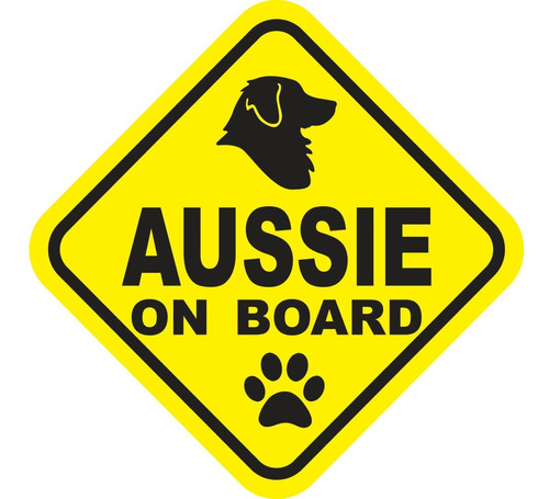 Calcomania Reflejante Perros Aussie Pastor Australiano Board