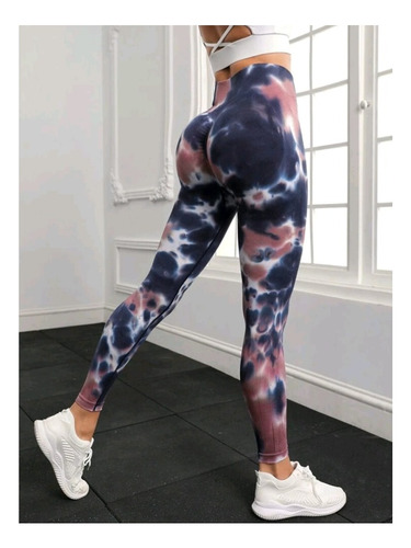 Leggin Doble Color Con Push Up Y Scrunch - Levanta Pompis