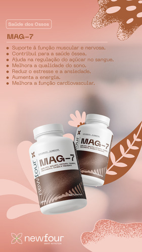 Mag7 - Blend De 7 Magnésios Premium 60caps New Four