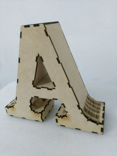 Letras 3d En Mdf Corte Láser Boda Bautizo Regalo