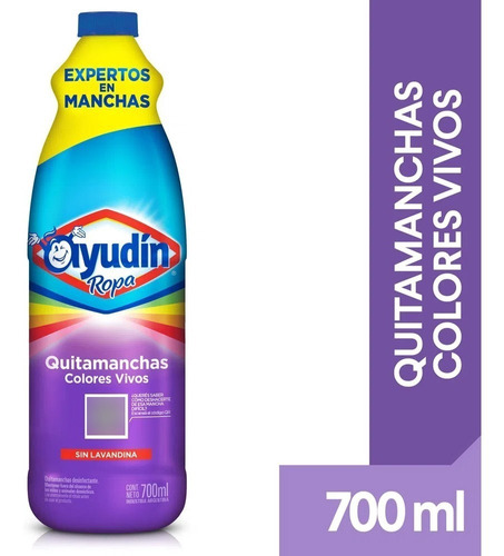 Quitamanchas Colores Vivos Sin Lavandina X700 Ml Desinfecta