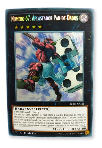 Yugi-oh! Number 67 Pair-a-dice Smasher Blrr-en031 Secret