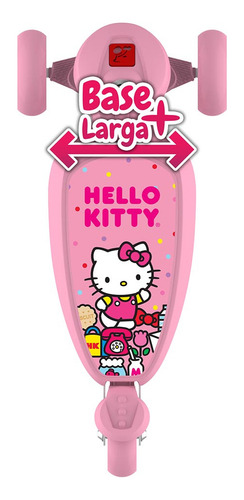 Patinete Skatenet Hello Kitty Bandeirante