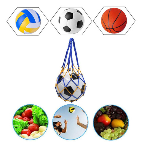 Bolsa De Red Para Fútbol, 2 Unidades, Para Llevar Pelotas De