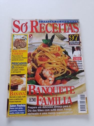 Revista Só Receitas 95 Receitas  Banquete  Em Família Y771
