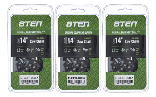 Ten Cadena Motosierra Semicincel Dl Para Echo Cs Ryobi