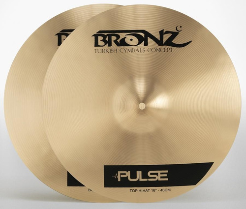 Chimbal Bronz Cymbals Pulse Traditional Hihat 16 Em Bronze