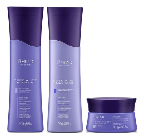 Amend Expertise Specialist Blond Shampoo E Cond E Máscara