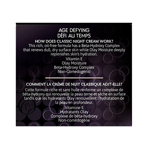 Olay Age Defying Classic Night Crema Facial De 2 Onzas (paqu