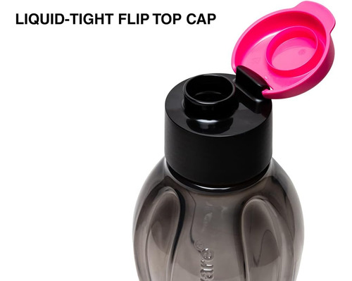 Tupperware Aquasafe Xtreme Botella Con Tapa Abatible De 1 Li
