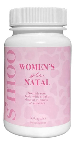Vitaminas Prenatales S'moo Con Hierro Y Calcio, 30 Cápsulas