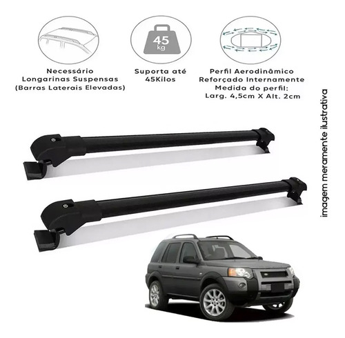 Rack De Teto Travessa Bagageiro Freelander 2 2007 Em Diante