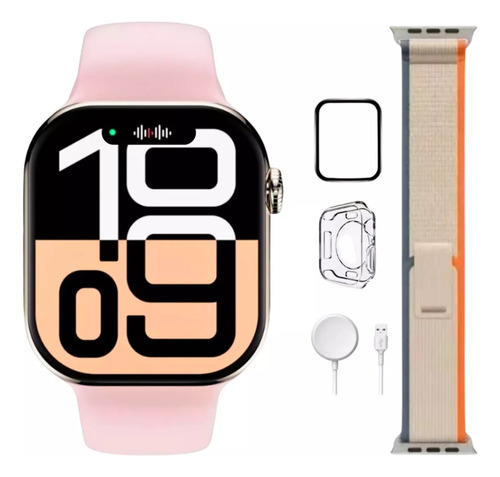 Smartwatch S10 46mm Amoled Gps 2025 2 Pulseiras Chatgpt Case