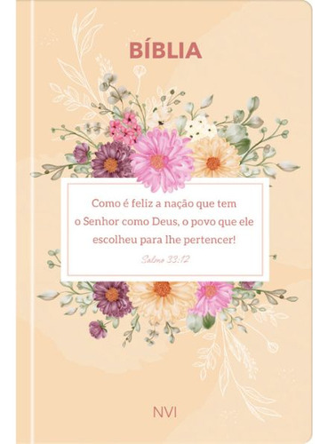 Bíblia Sagrada - Feliz É A Nação - Nvi, De João Almeida. Editora Publicações Pão Diário, Capa Dura Em Português, 2023