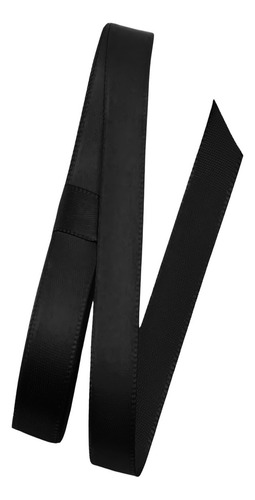 Fita Cetim Nº2 10 Mm Rolo Com 50 Metros Gitex Cores Cor 119 - Preto Lisa