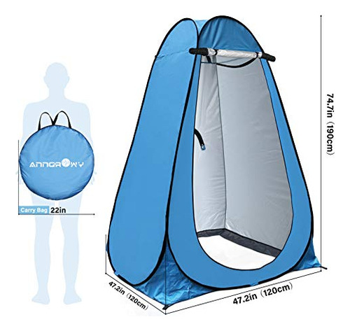 Anngrowy Pop Up Carpa De Privacidad Carpa De Ducha Portátil