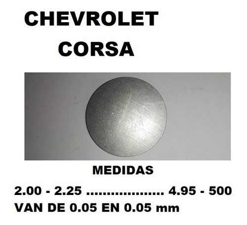 062.3150... Medalla Regulación De Valvula Chevrolet 