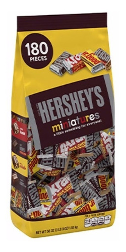 Hersheys Miniaturas 180 Unidades Chocolates Americanos