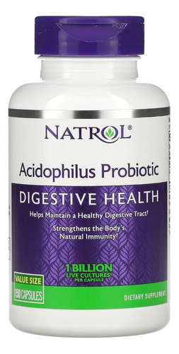 Natrol Lactobacillus Acidophilus Probióticos 150 Caps Sin sabor