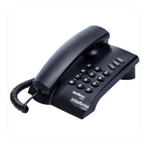 Imagem 3 de 7 de Telefone Fixo Intelbras Com Fio Pleno Preto
