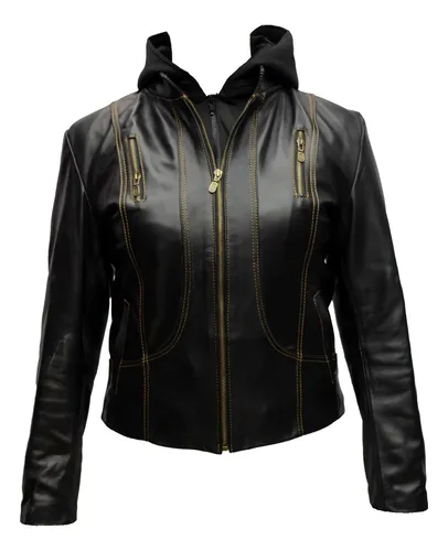 Chamarras de piel con gorro para mujer clearance