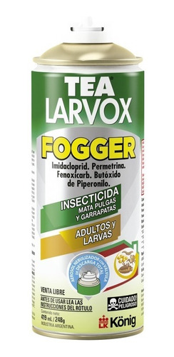 Tea Larvox Fogger Aerosol Ambiental Anti Pulgas Y Garrapatas