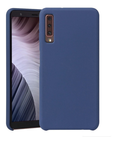 Forro Silicon Case Estuche Samsung A7 2018 A750 Gamuzado