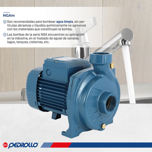 Imagen 4 de 9 de Bomba Industrial Pedrollo Ngam 1a 1 Hp