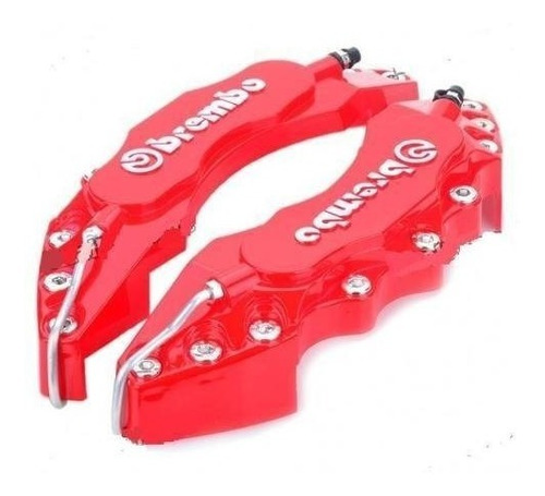 Cubre Caliper Brembo Letras 3d Todas Las Medidas Rojo