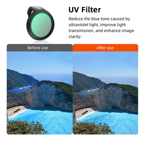 Set De Filtros De Lente Drone Uv/cpl/nd Para Dji Neo