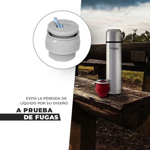 Imagen 5 de 10 de Termo Acero Inoxidable Thermos 500ml Everyday Pico Matero
