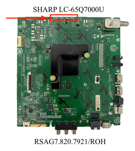 Tarjeta Main Sharp Lc-65q7000u Rsag7.820.7921/roh (Usado)