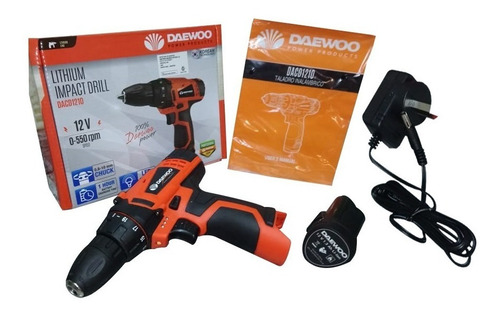 Imagen 5 de 9 de Taladro Atornillador Inalambrico C/ Bateria 12v Daewoo Led