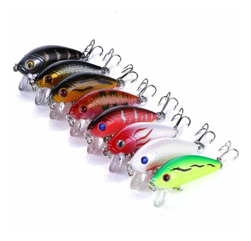 8 Señuelos Pesca Minnow 5cm 3.6g