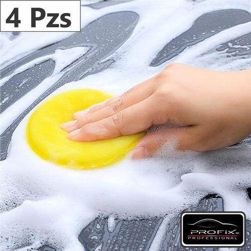 Esponjas Aplicadoras Cera Pack De 4 Pz Esponjitas Amarillas