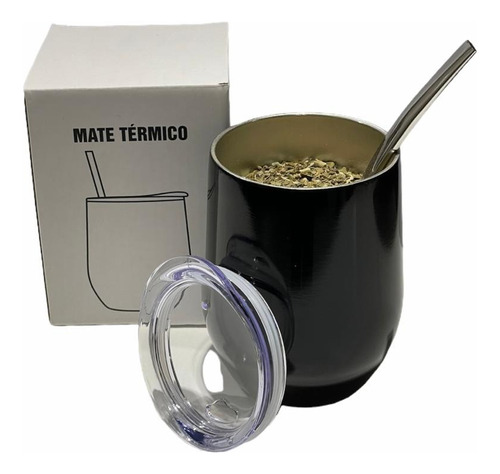 Mate Acero 304 Inoxidable Vaso Térmico Guten Tapa+ Bombilla