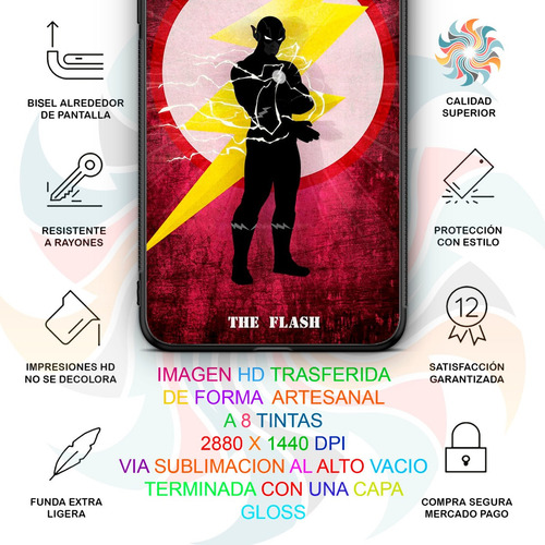 Funda Huawei Flash Minimalista Dc Comics Fan Art