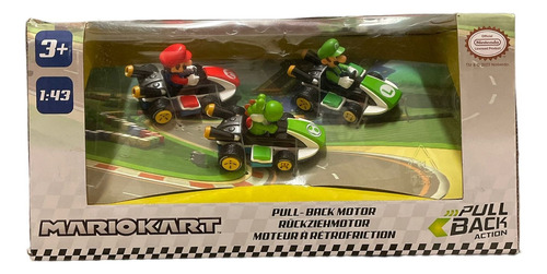 Coches De Juguete Carritos Mario Bros Retractiles Pull Back Color