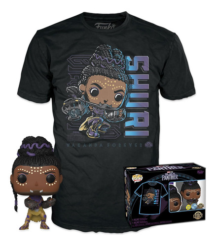 ¡funko Pop! & Tee: Arvel - Black Panther Shuri - Mediano - C