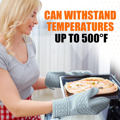 Guantes De Horno Silicona Antideslizantes Resistentes Al Cal