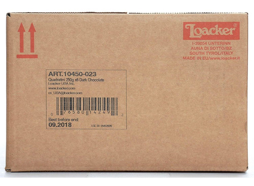 Loacker Quadratini Chocolate Oscuro Crema Galletas De La Obl