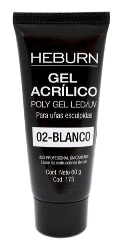 Heburn Gel Acrílico Poly Gel Led Uv Uñas Esculpidas 60gr 175