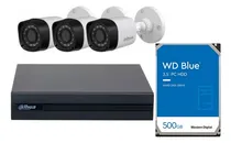 Comprar Kit Seguridad Dahua Dvr 4 + Disco + 3 Camaras Ext 1080p