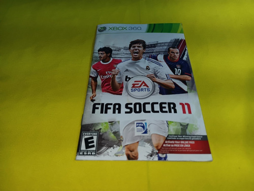 Manual Original Fifa Soccer 11 Xbox 360