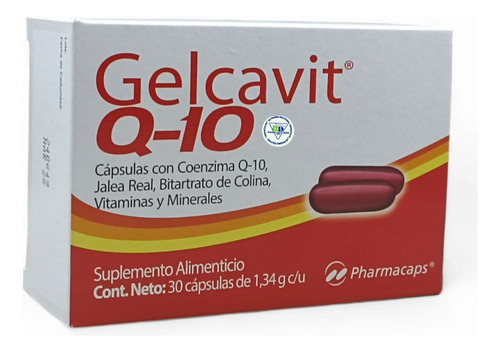 Gelcavit Q10 Con 30 Cápsulas Pharmacaps Sin Sabor