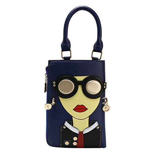 ¡kuang! Mujer Novedad Lady Bolsas De Hombro Funky Pu Piel To