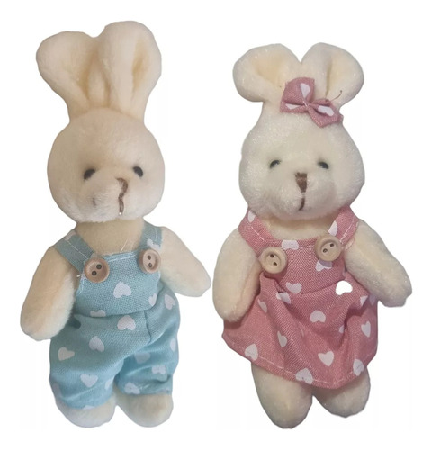 Mz Kit De 2 Conejitos De Pascua De Peluche Con Un Par De