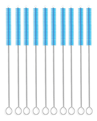 Cepillo Largo De Paja, Limpiador De Tubos De Nylon 10-ihch X