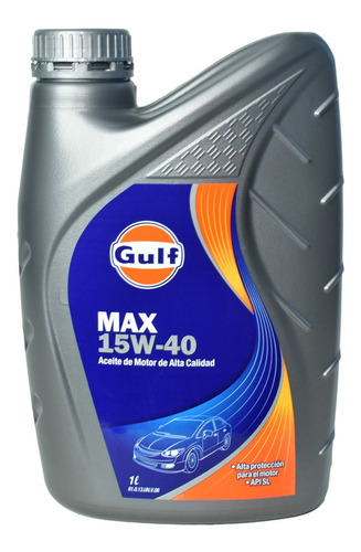Aceite Mineral Gulf 15w40 Max 1 Litro Api Sl / Cf