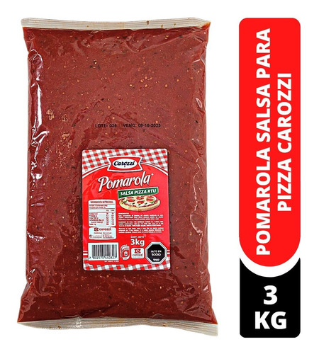 Pomarola Salsa De Pizza Concentrado 3kg Carozzi